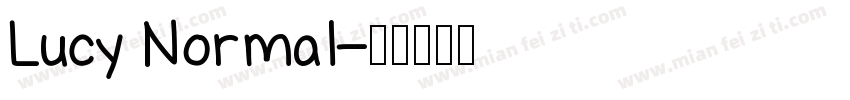 Lucy Normal字体转换